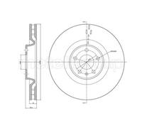 METELLI 2X Disco Freno Anteriore Ø356 Mm Ventilato Per Audi A6 Avant 4G5 C7 4GD