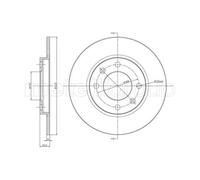 METELLI 2X Disco Freno Posteriore Ø247 Mm Per Peugeot 206 CC 2D 1.6 16V 2.0 S16