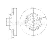 METELLI 2x Disco Freno Posteriore Ø255.8 MM Ventilato per VW Passat Variant 3B6