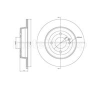 METELLI 2X Disco Freno Posteriore Ø262 Mm Completo Per Hyundai I20 GB 1.2 1.4 IB