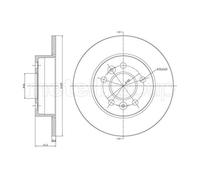 METELLI 2x Disco Freno Posteriore Ø265 MM Pieno per Renault Espace III JE0_2.0