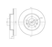 METELLI 2x Disco Freno Posteriore Ø265 MM Pieno per Renault Laguna I B56 _ 556_