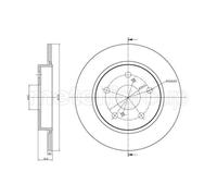 METELLI 2x Disco Freno Posteriore Ø270 MM per Toyota Auris _E18_ 1.8 Hybrid 1.2