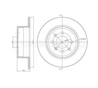 METELLI 2x Disco Freno Posteriore Ø270 MM Pieno per Opel Vectra B J96 1.6i 16V