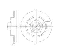 METELLI 2X Disco Freno Posteriore Ø271 Mm Per Ford Focus III Turnier