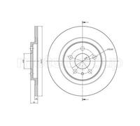 METELLI 2x Disco Freno Posteriore Ø272 MM Verniciato per Peugeot 807 e. 2.0 HDI