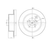 METELLI 2X Disco Freno Posteriore Ø274 Mm Per Subaru Forester SJ_ 2.0 D AWD 2.0I