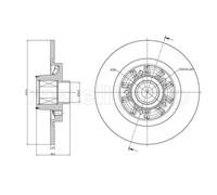 METELLI 2X Disco Freno Posteriore Ø274 Mm Voll Per Renault Kangoo Express FW0/1