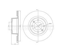METELLI 2x Disco Freno Posteriore Ø275.7 MM Pieno per Citroën C5 II Break Re _