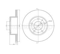METELLI 2X Disco Freno Posteriore Ø276 Completo Per Iveco Daily III