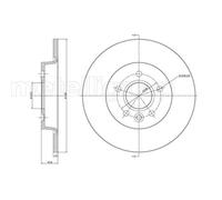 Metelli 'Dischi Ford: Verniciat C-Max 1.6 Tdci 23-0686C