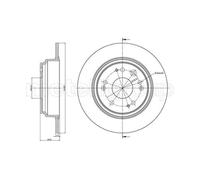 METELLI 2X Disco Freno Posteriore Ø281.7 Mm Voll Per Honda Accord VII Tourer CM
