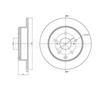 Metelli 'Dischi Freno Post. Toyota Rav 4 Iii (Xa3) : 2.0 23-1012C
