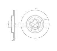 METELLI 2x Disco Freno Posteriore Ø288 MM Pieno per Audi A4 8EC B7 2.0 1.6 8E2