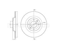 2x Disco freno pieno 23-1393C METELLI per CITROËN PEUGEOT DS