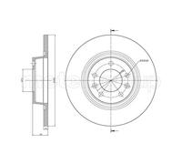 METELLI 2X Disco Freno Posteriore Ø290 Mm Verniciato Per Citroën Jumpy Kasten