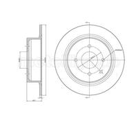 Metelli 2X Disco Freno Posteriore Ø292 Completo Per Nissan Tiida Berlina C11 1.6