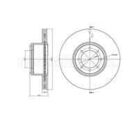 METELLI 2x Disco Freno Posteriore Ø294 MM Ventilato Verniciato per Iveco Daily