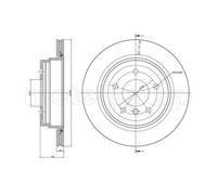 METELLI 2x Disco Freno Posteriore Ø300 MM Ventilato per BMW 3er Touring E91 320d