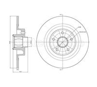 2x Disco freno ventilato 23-1396 METELLI per RENAULT VEL SATIS ESPACE IV