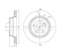 METELLI 2x Disco Freno Posteriore Ø300 Ventilato per Mercedes-Benz LK