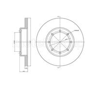 METELLI 2x Disco Freno Posteriore Ø302mm Pieno per Renault Master III Box Fv 2.3