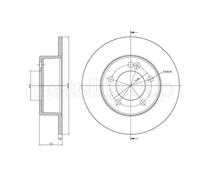 METELLI 2x Disco Freno Posteriore Ø305 MM Pieno per Renault Master III Kasten Fv