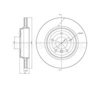 METELLI 2x Disco Freno Posteriore Ø320 MM Ventilato per BMW 3er Cabriolet E46