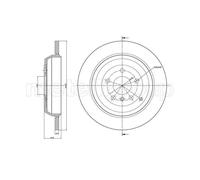 METELLI 2x Disco Freno Posteriore Ø330 MM per Mercedes-Benz Classe M W164 ML 320