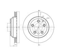 Metelli Dischi Freno Post. Audi Q7/Vw Cayenne 23-0883C