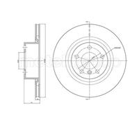 METELLI 2X Disco Freno Posteriore Ø330 Mm Ventilato Verniciato Per BMW X3 F25