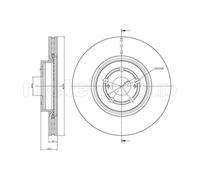 METELLI 2x Disco Frontale Ø295mm Ventilato per Toyota Avensis Station Wagon