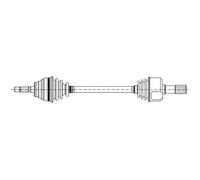 METELLI Albero Motore Anteriore Sinistra Adatto A per Peugeot 406 8B 8E /