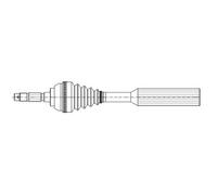 METELLI Albero Motore Anteriore Sinistra per Peugeot 206 Hatchback 2A/C 2E / K