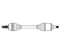 METELLI Albero Motore/Trasmissione per Tesla Model 3 EV AWD Kardanwelle