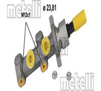 METELLI Cilindro Principale Freno Maestro Adatto A per Peugeot 307 Citroën C4 I