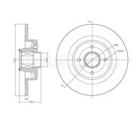METELLI Dischi-Freno Ø274 MM Pieno per Renault Grand Scénic II JM0/1