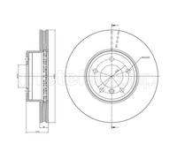 Metelli Dischi Freno Bmw Serie 5 (E60) (E61)(E63)(E64) 23-0805C
