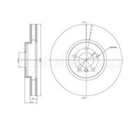 METELLI Dischi Freno Anteriore Ventilati Per BMW X6 E71 E72 F16 F86 X5 E70