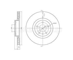 METELLI Dischi Freno Anteriore Ventilati Per Fiat Tipo Berlina 356_ 263_