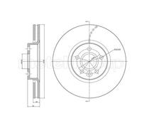 METELLI Dischi Freno Anteriore Ventilati Per Ford Galaxy WA6 S-Max Volvo V60