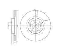 METELLI Dischi Freno Anteriore Ventilati Per Honda Civic VII Hatchback EU EP