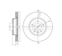 METELLI Dischi Freno Anteriore Ventilati Per Land Rover Discovery IV LA L319