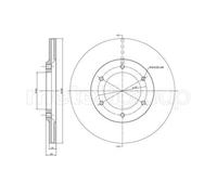 METELLI Dischi Freno Anteriore Ventilati Per Nissan Patrol GR IV Y60 K160