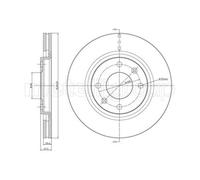 METELLI Dischi Freno Anteriore Ventilati Per Peugeot 206 CC 2D 2A/C 2E/K