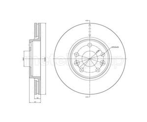 METELLI Dischi Freno Anteriore Ventilati Per Renault Megane II Coupé-Cabriolet
