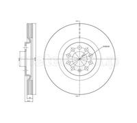 METELLI Dischi Freno Anteriore Ventilati Per VW Polo 6R 6C 6R1 6C1 60_ 61_
