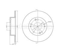 METELLI Dischi Freno Posteriore Per Honda Accord VII CL CM