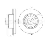 METELLI Dischi Freno Posteriore Per Iveco Daily IV Pritsche/Fahrgestell