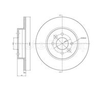 2x METELLI Disco freno Posteriore Ø280,0mm Altezza: 45,1mm Spessore: 12,0mm pieno 23-0585C